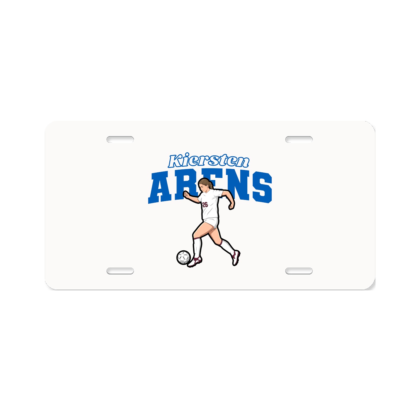 License Plate — Name Arch in Classic