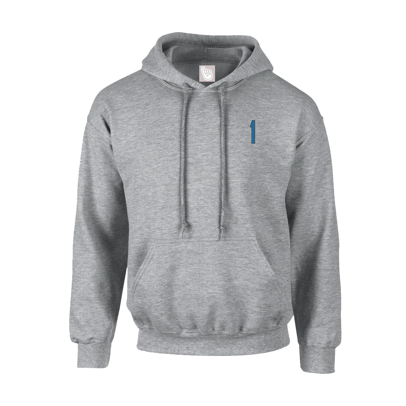 Hoodie — Front Shirsy in Grey