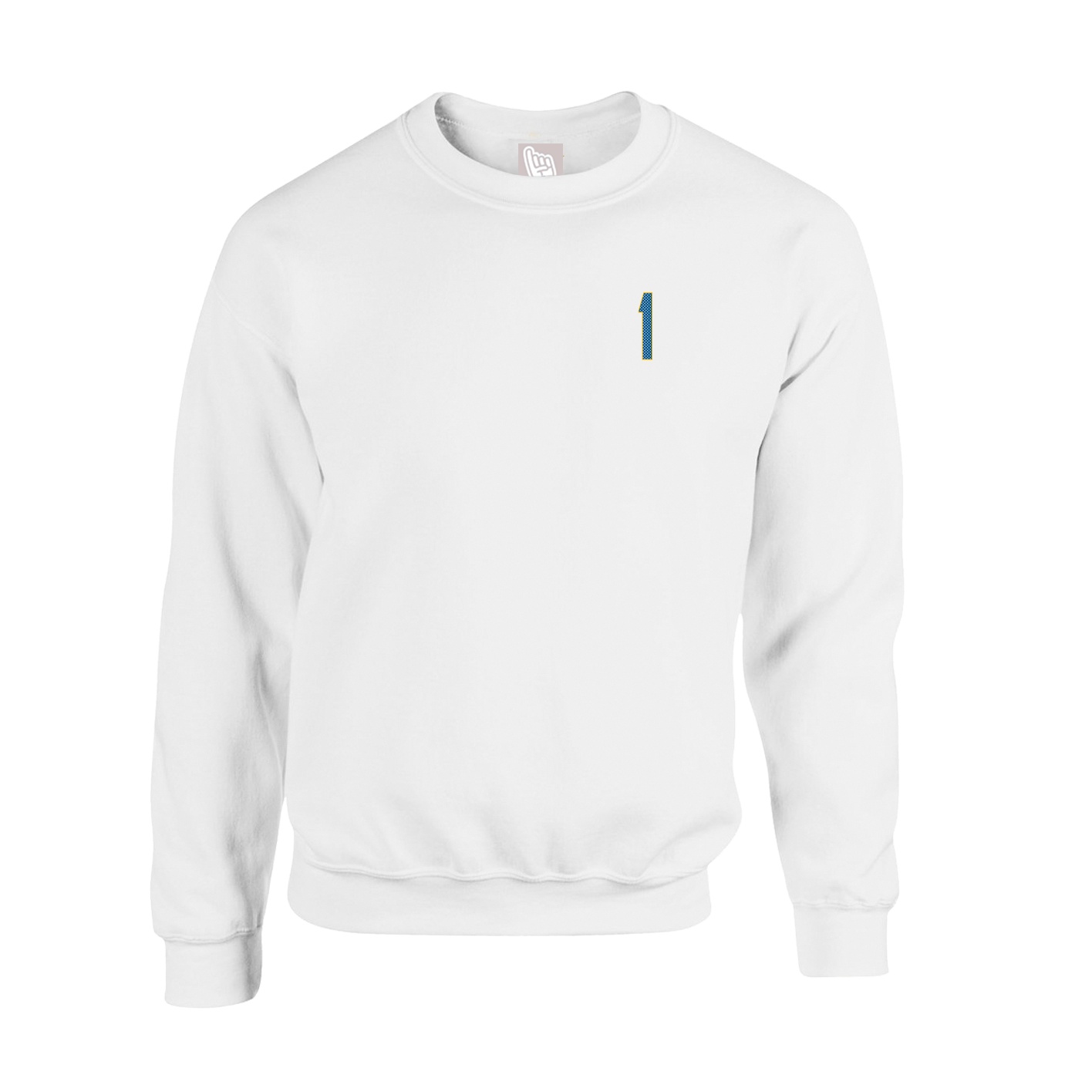 Fleece Crew — Front Shirsy in White