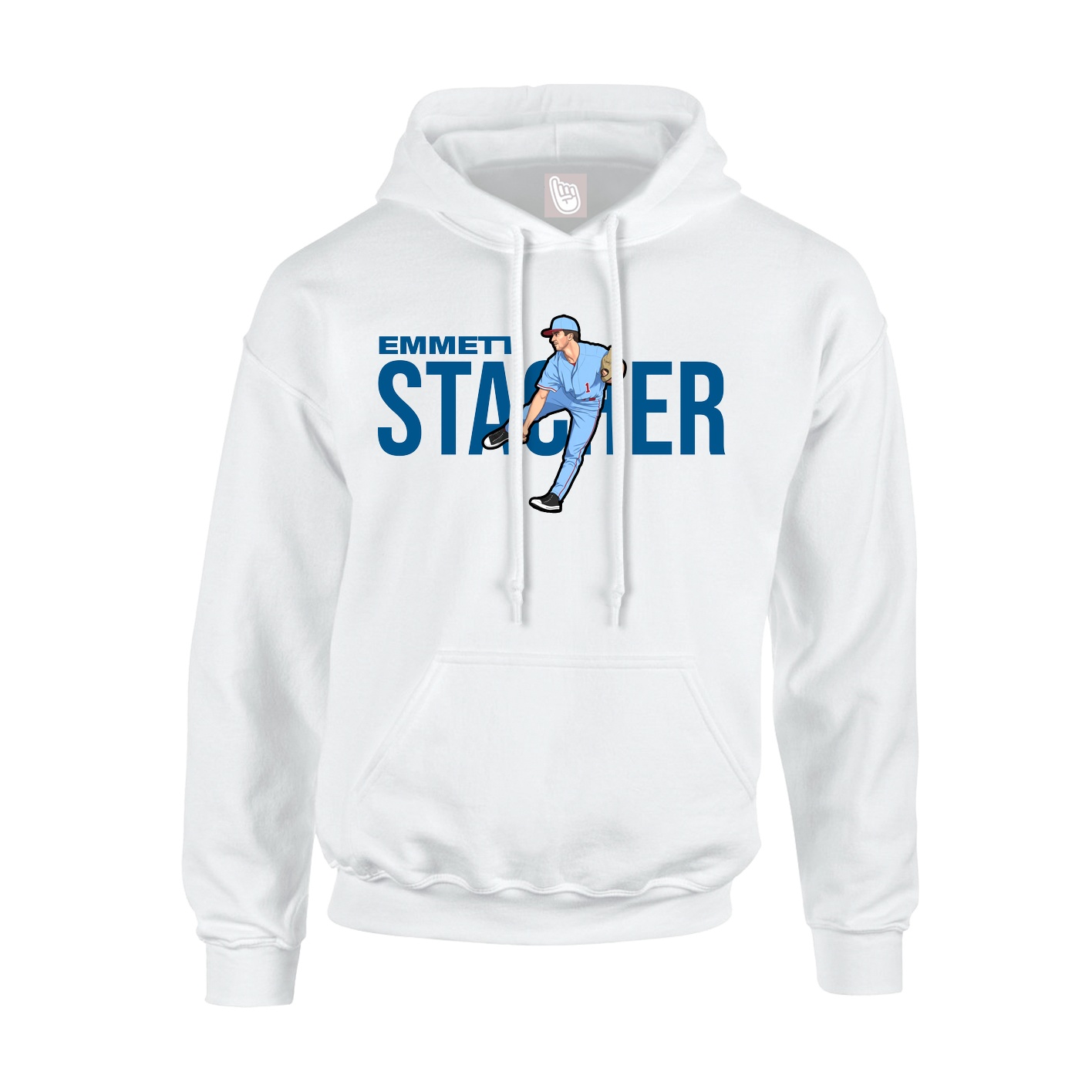 Youth Hoodie — Player Name in White