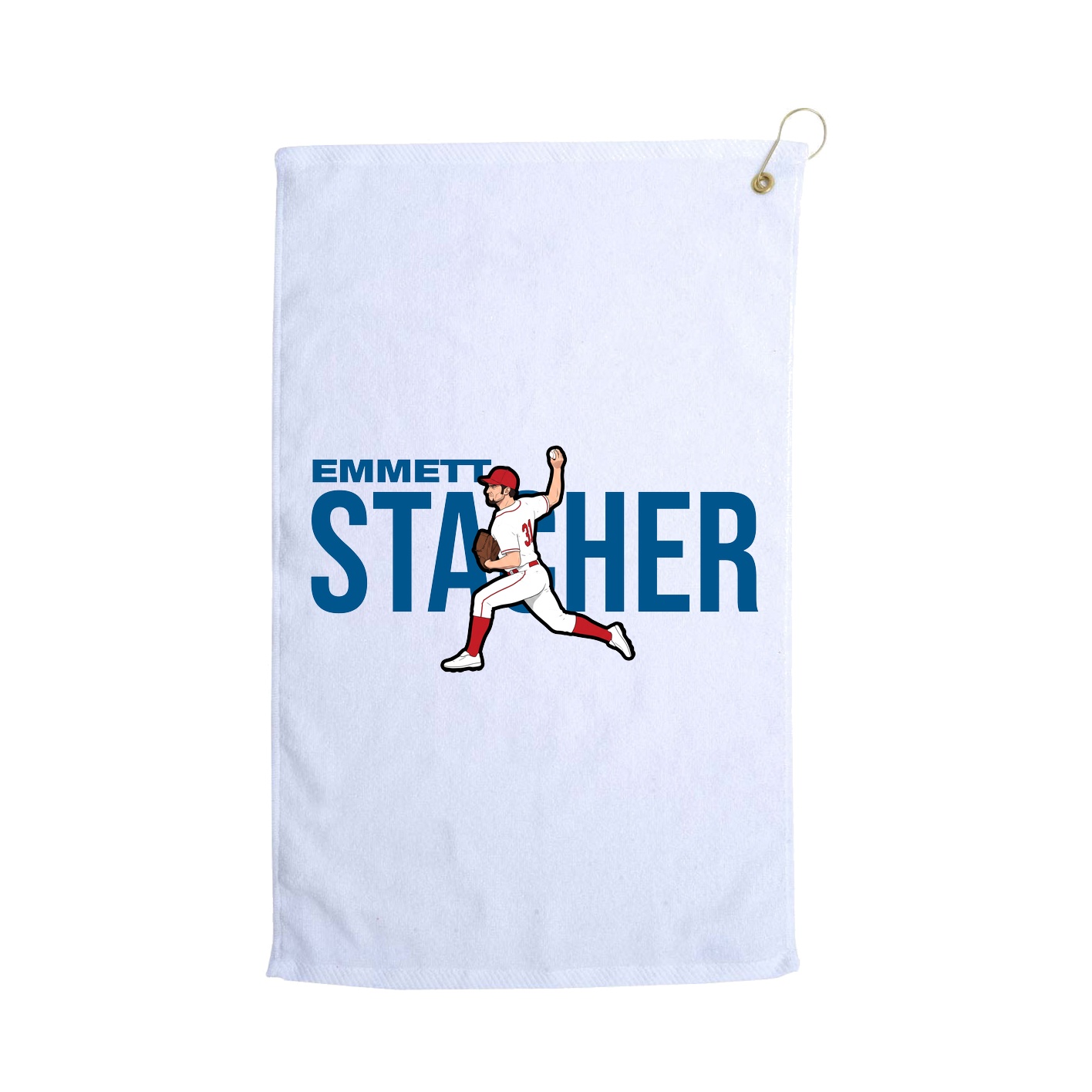 Golf Towel — Player Name in White