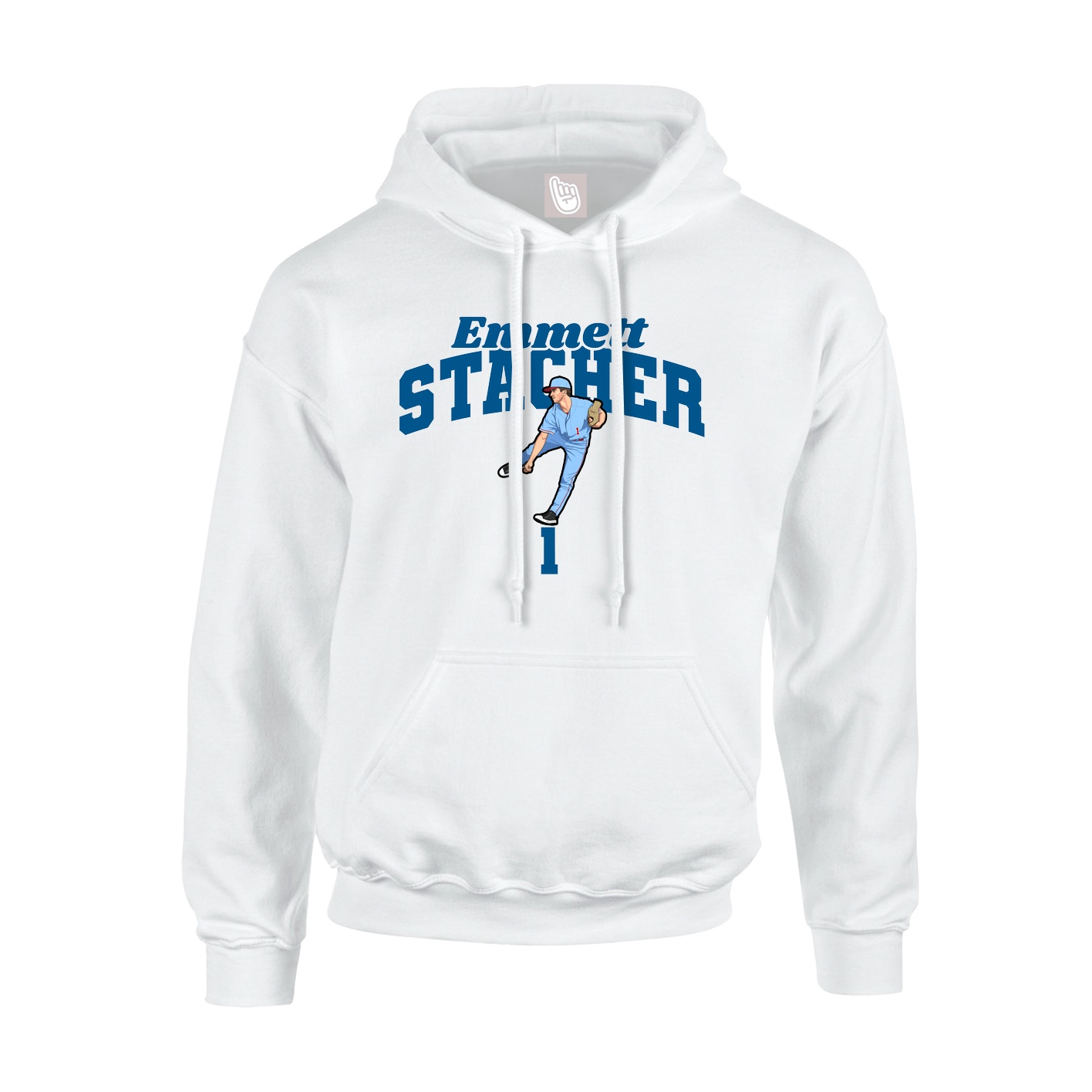 Hoodie — Signature Arch in White