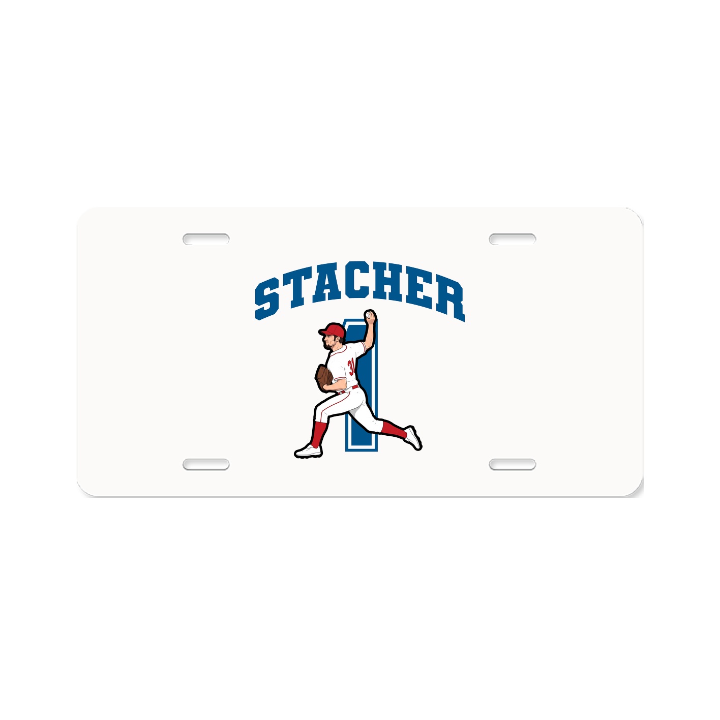 License Plate — Number in Classic