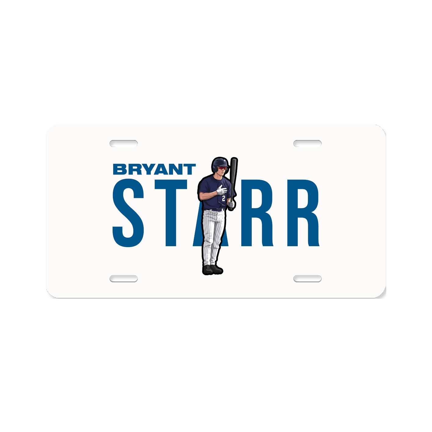 License Plate — Player Name in Classic