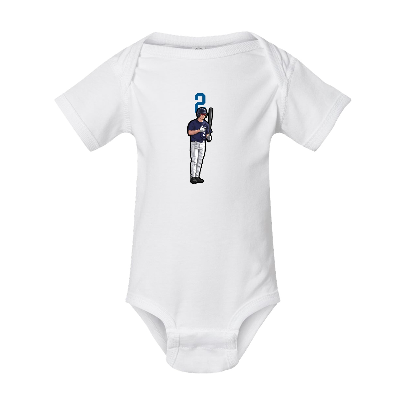 Baby Onesie — Number Top in White