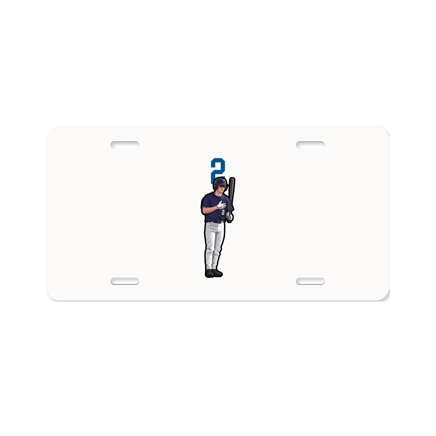 License Plate — Number Top in Classic