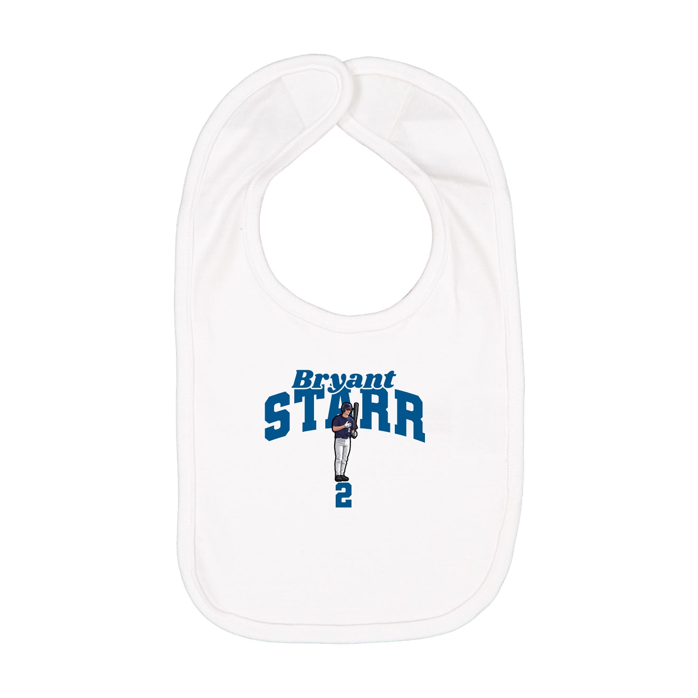 Infant Bib — Signature Arch in White