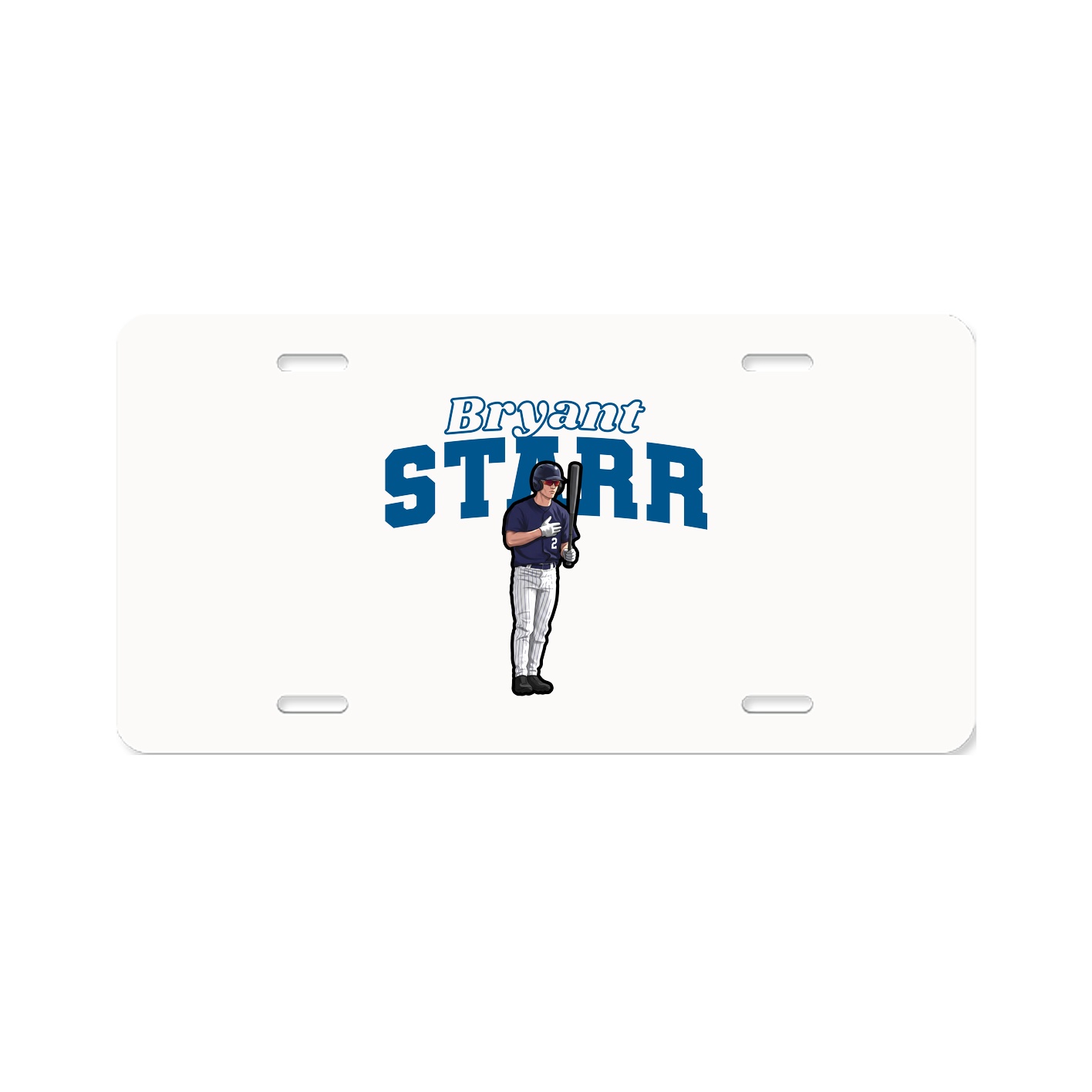 License Plate — Name Arch in Classic