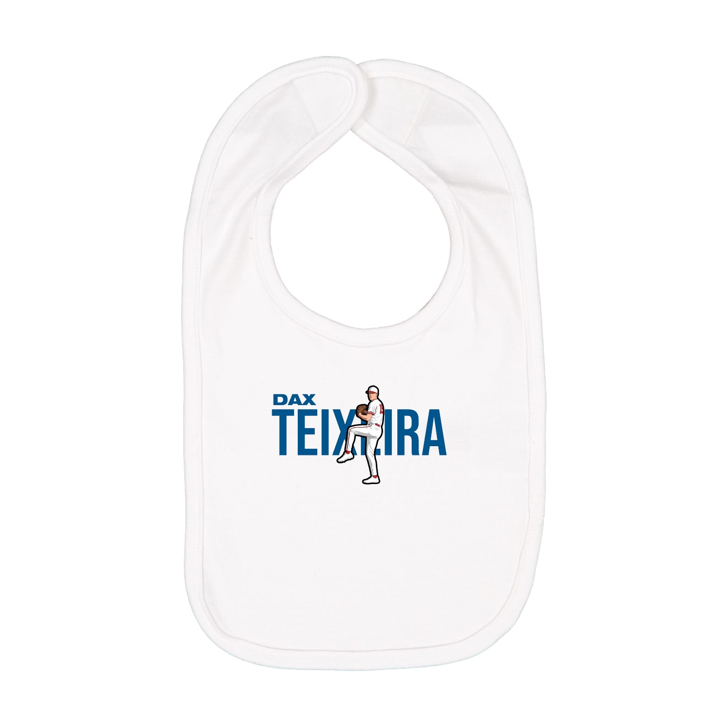 Infant Bib — Player Name in White