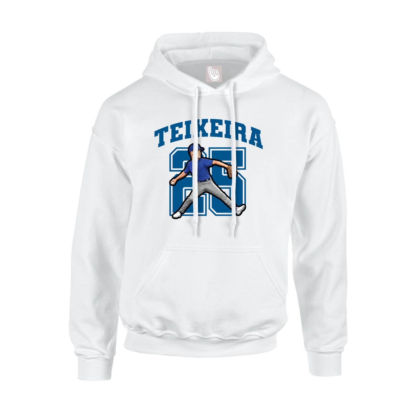Hoodie — Number in White