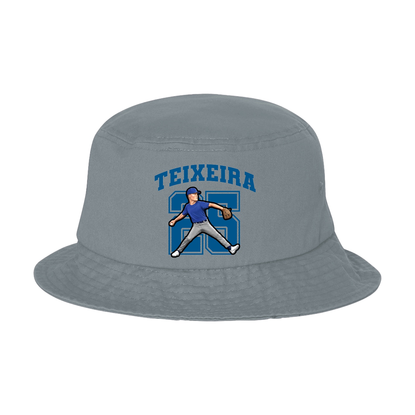 Bucket Cap — Number in Grey