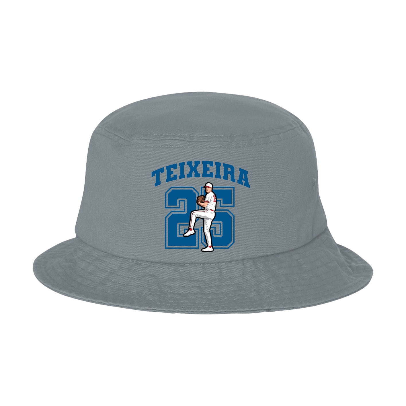 Bucket Cap — Number in Grey
