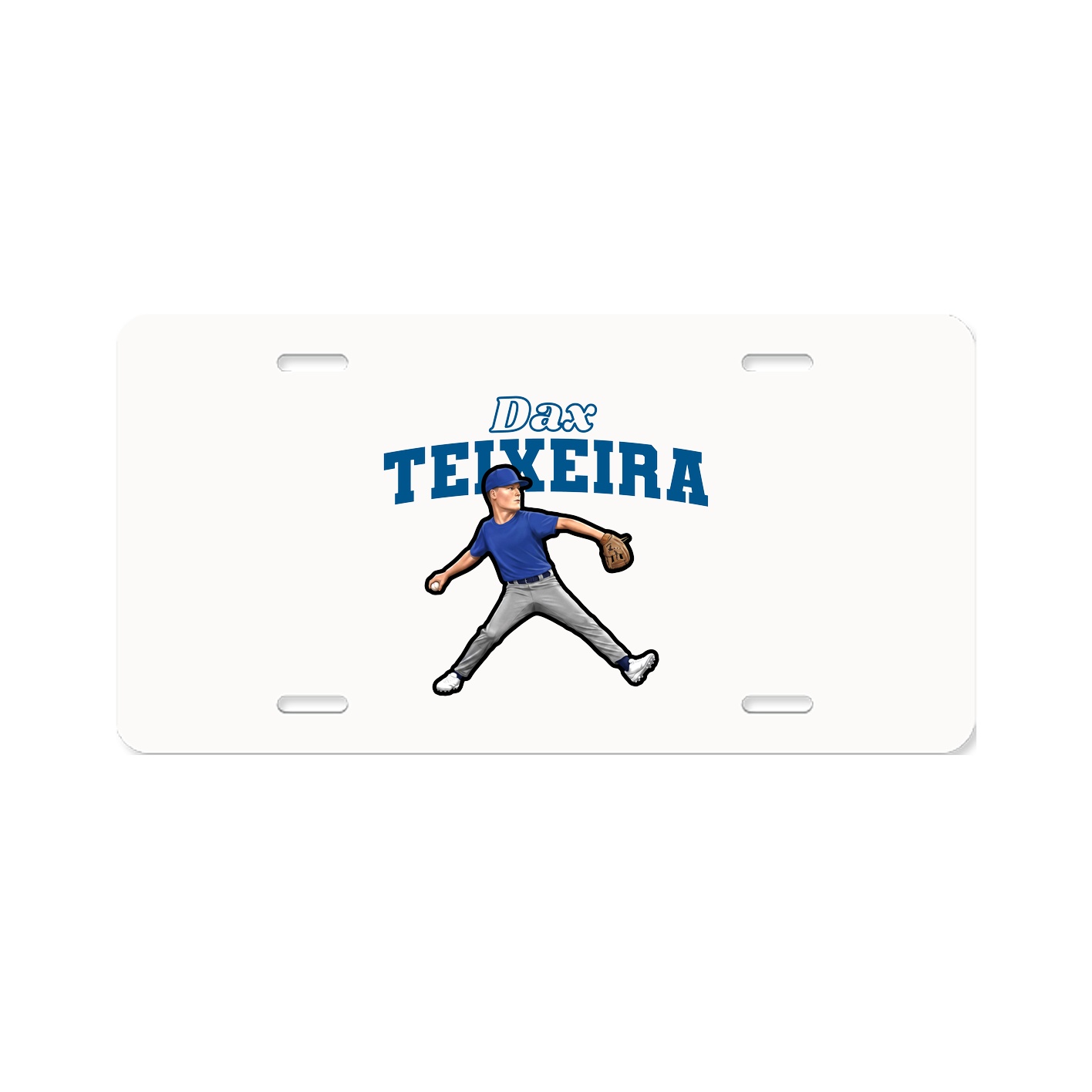 License Plate — Name Arch in Classic