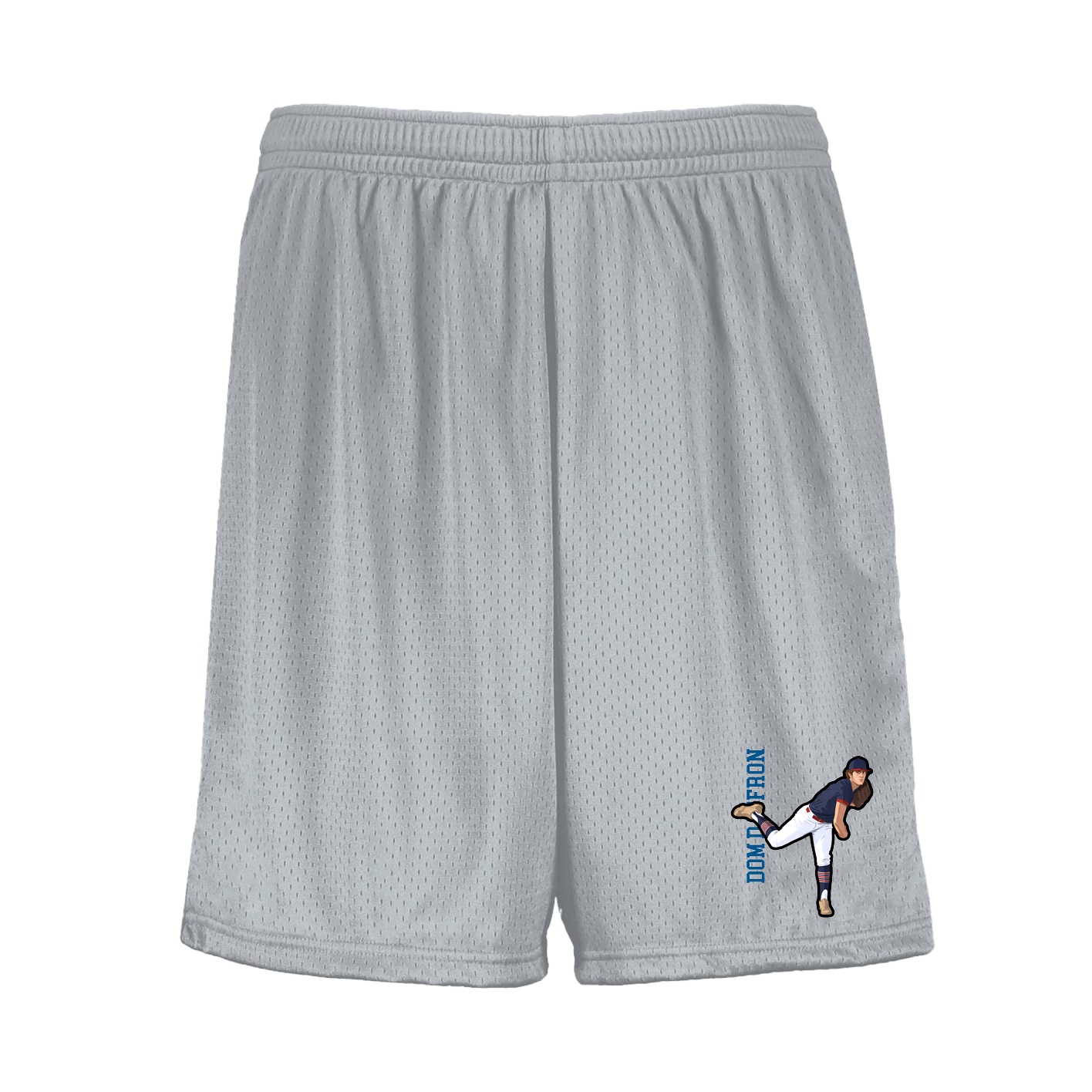 Shorts — Name Vertical in Silver