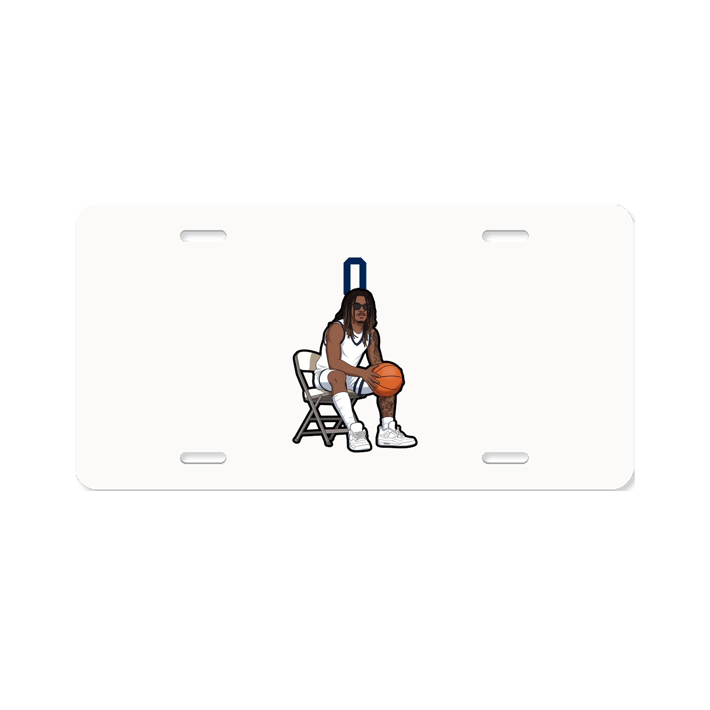 License Plate — Number Top in Classic