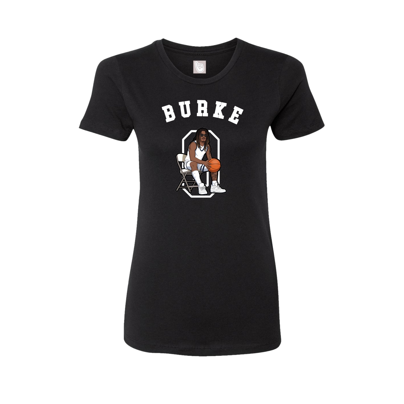 Fitted Women's Tee — Shirsey Arch in Black