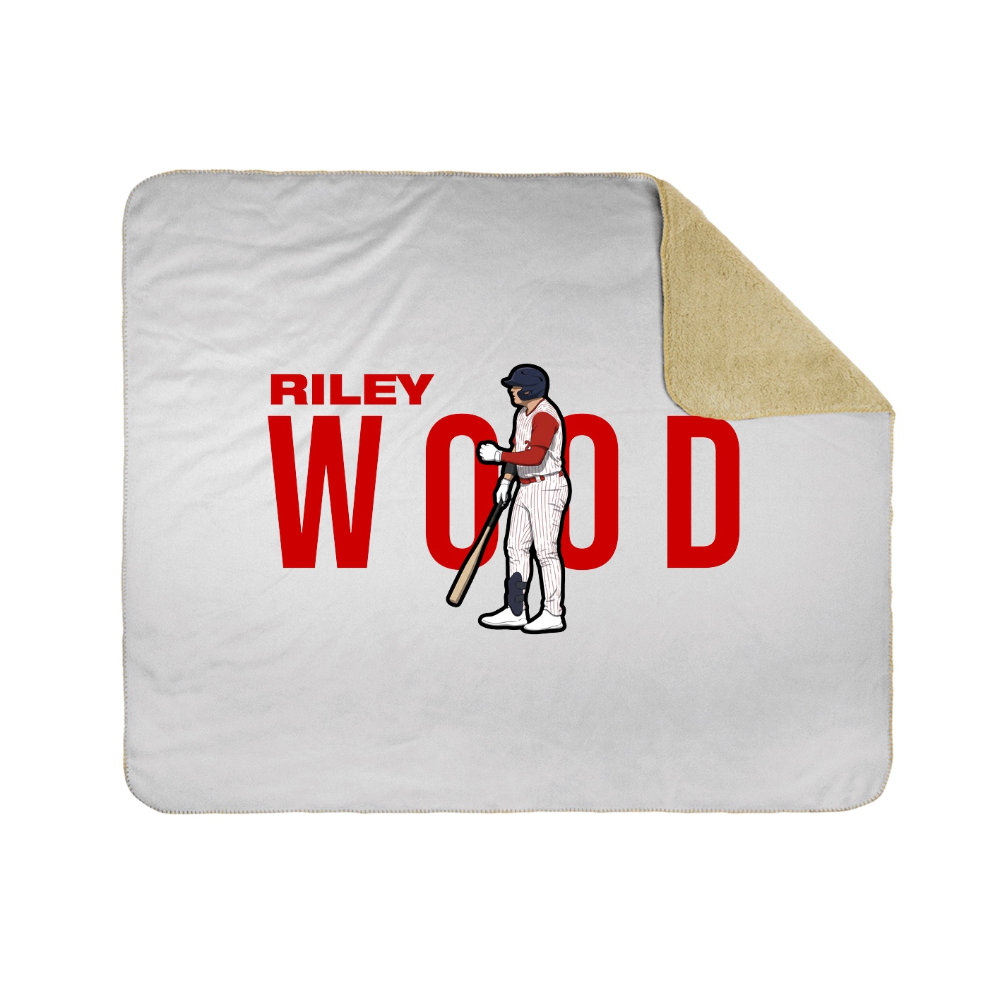 Throw Blanket — Player Name in White