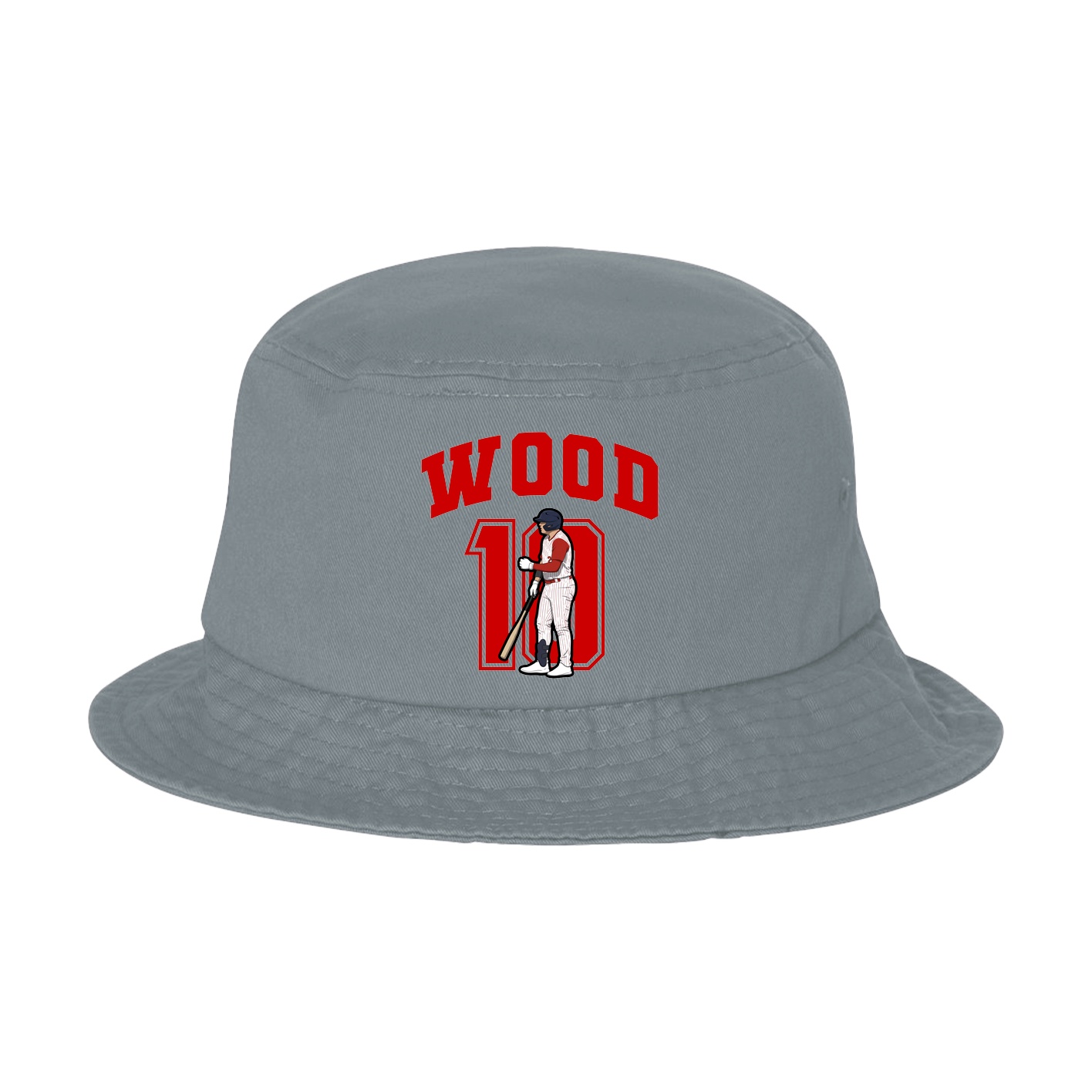 Bucket Cap — Number in Grey