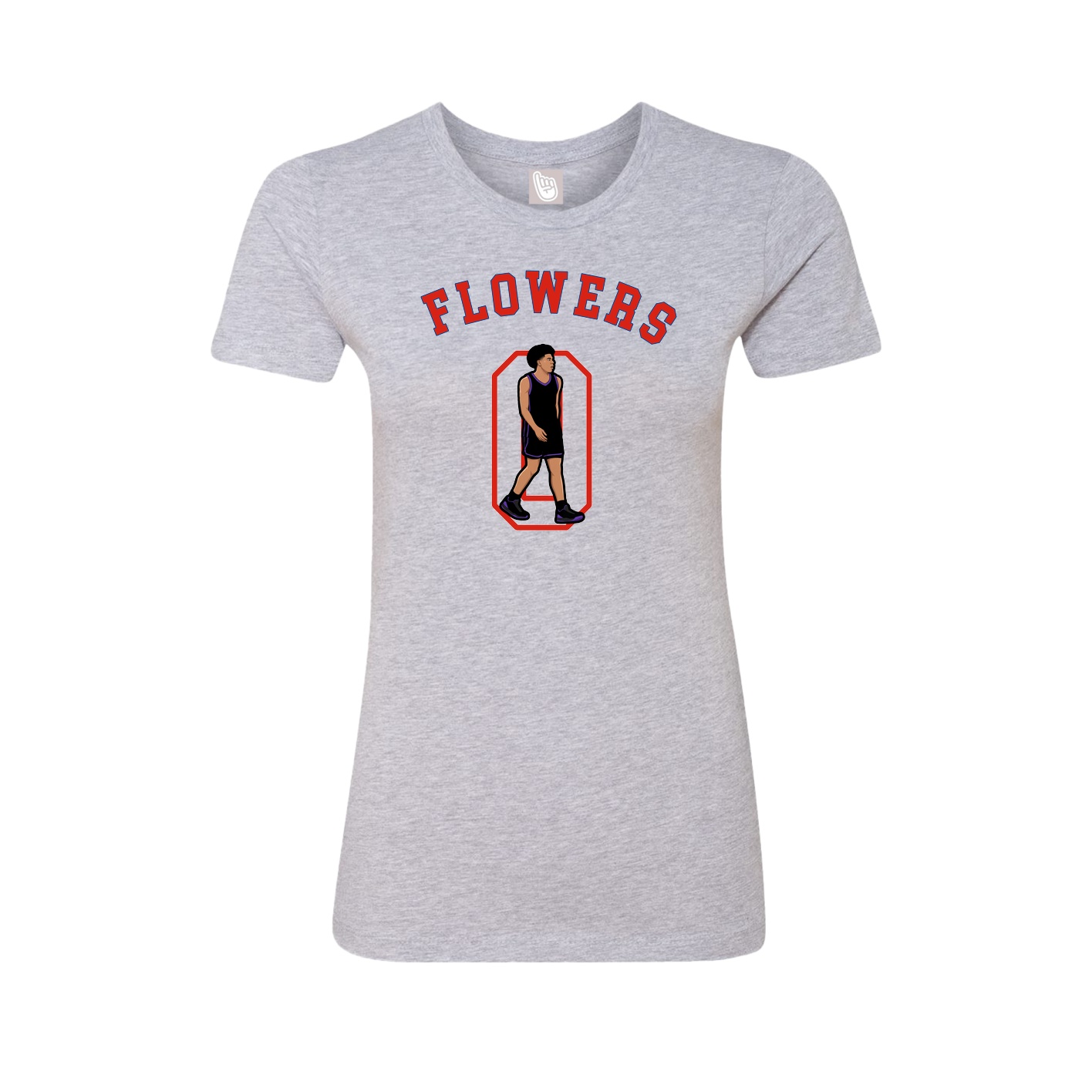Fitted Women's Tee — Shirsey Arch in Grey