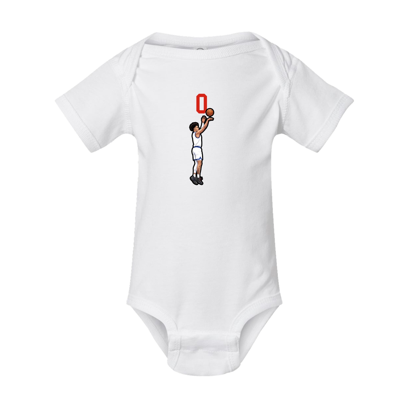 Baby Onesie — Number Top in White