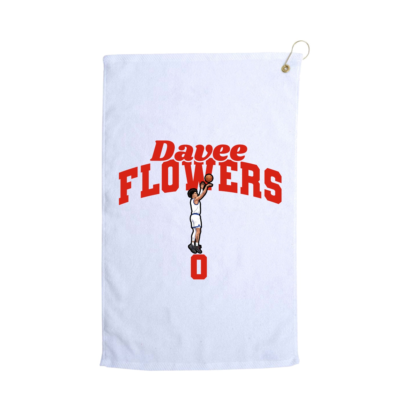 Golf Towel — Signature Arch in White