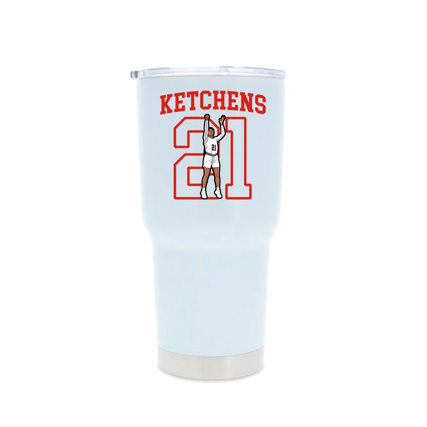30oz Stainless Steel Tumbler — Shirsey in White
