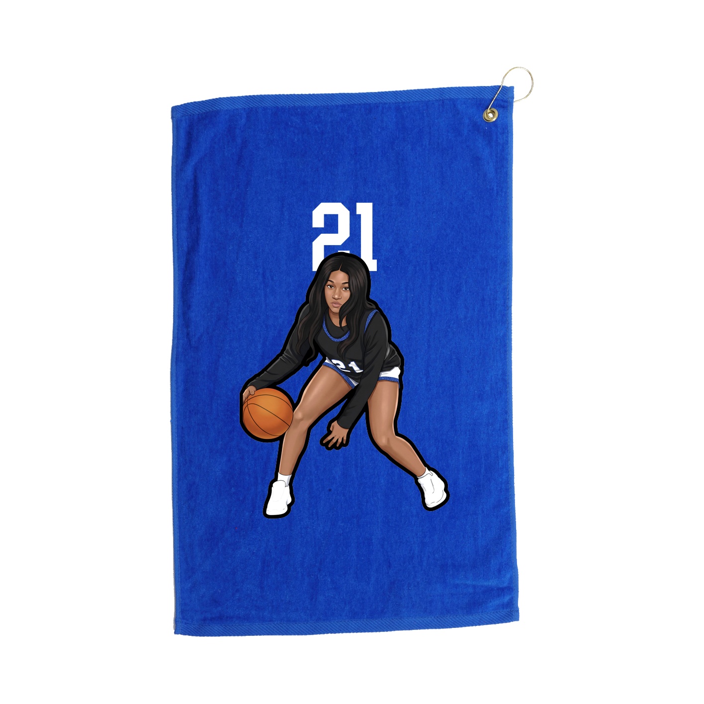 Golf Towel — Number Top in Royal