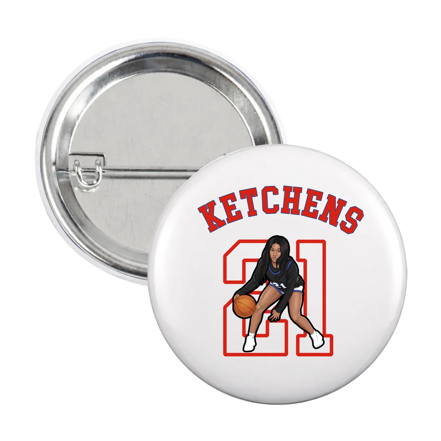 Game Day Button — Shirsey Arch in White