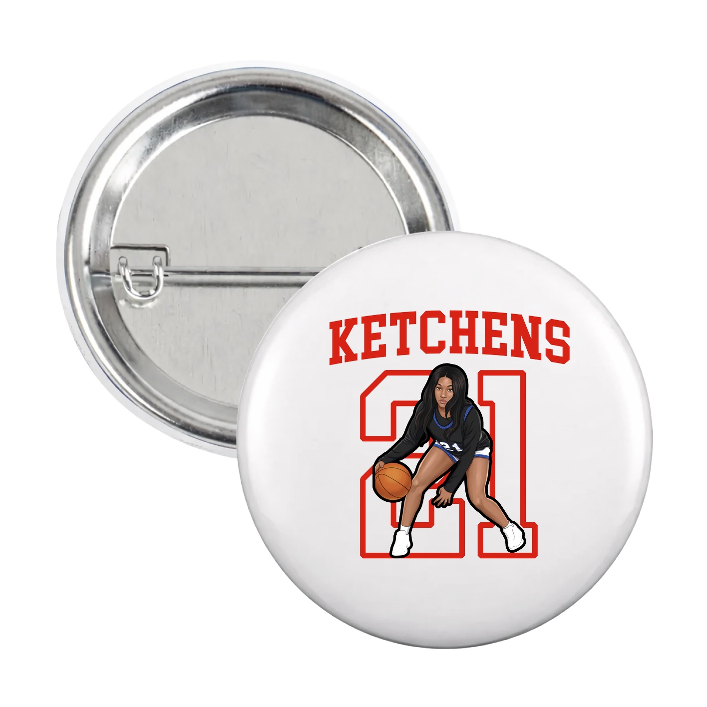 Game Day Button — Shirsey in White