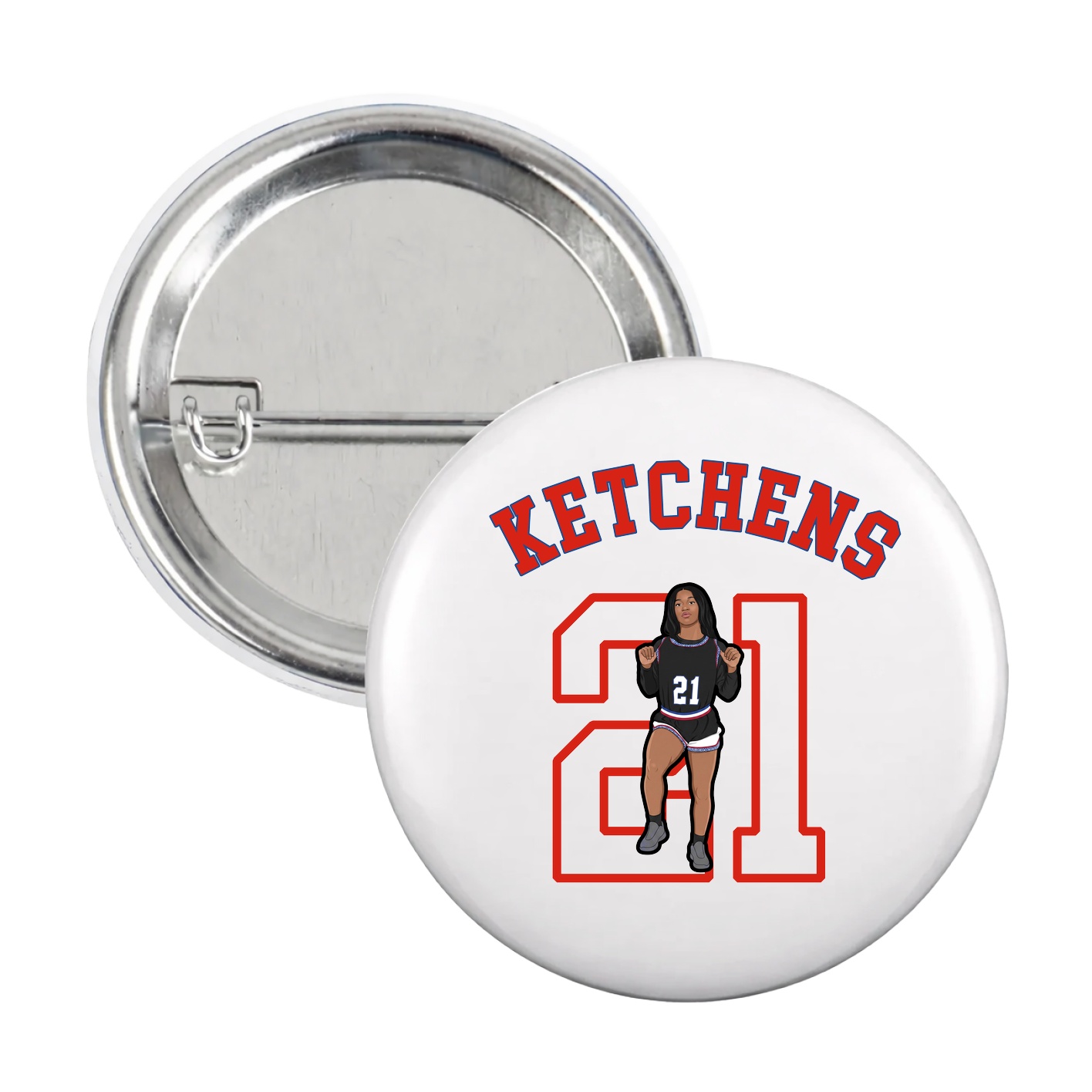 Game Day Button — Shirsey Arch in White