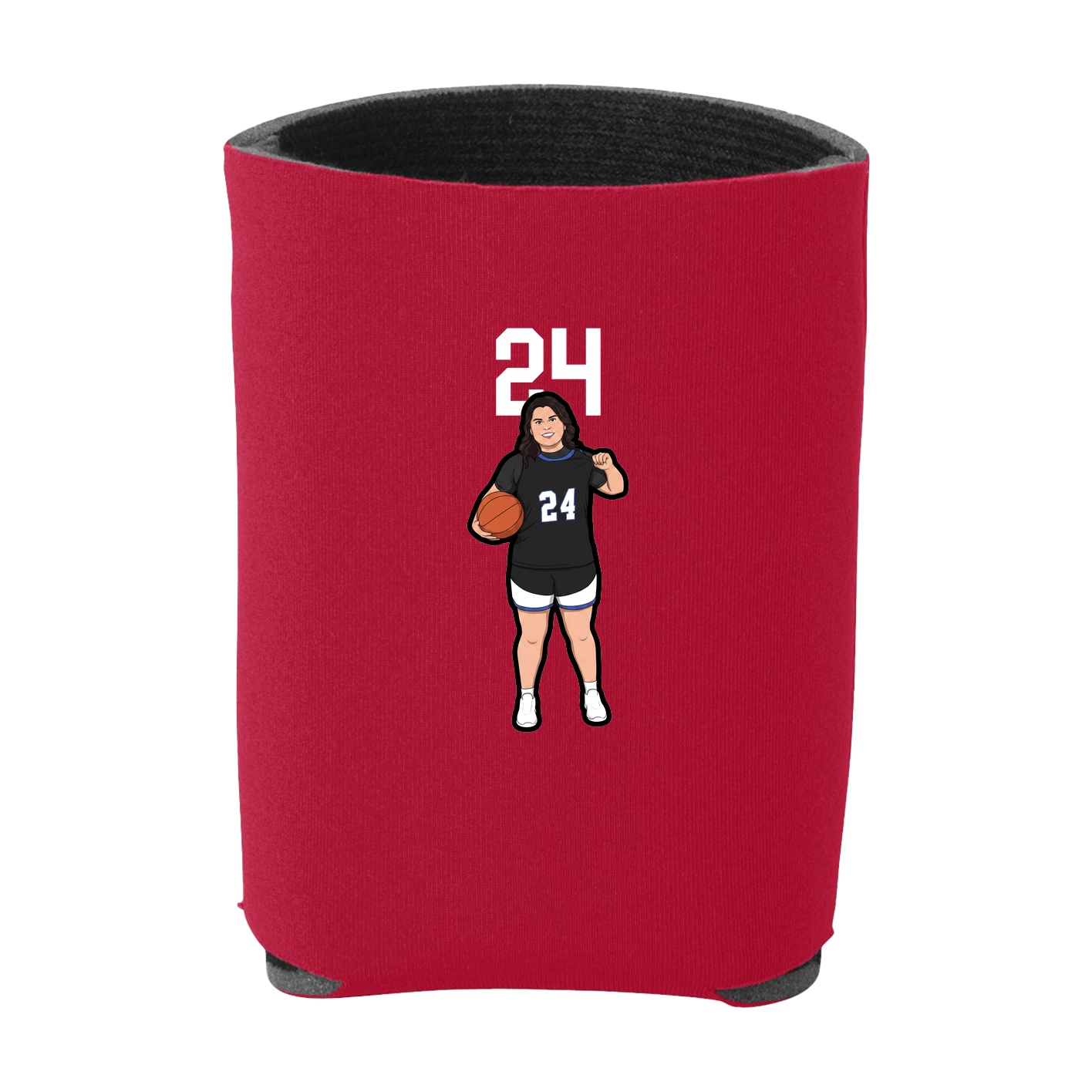 Can Holder — Number Top in Red