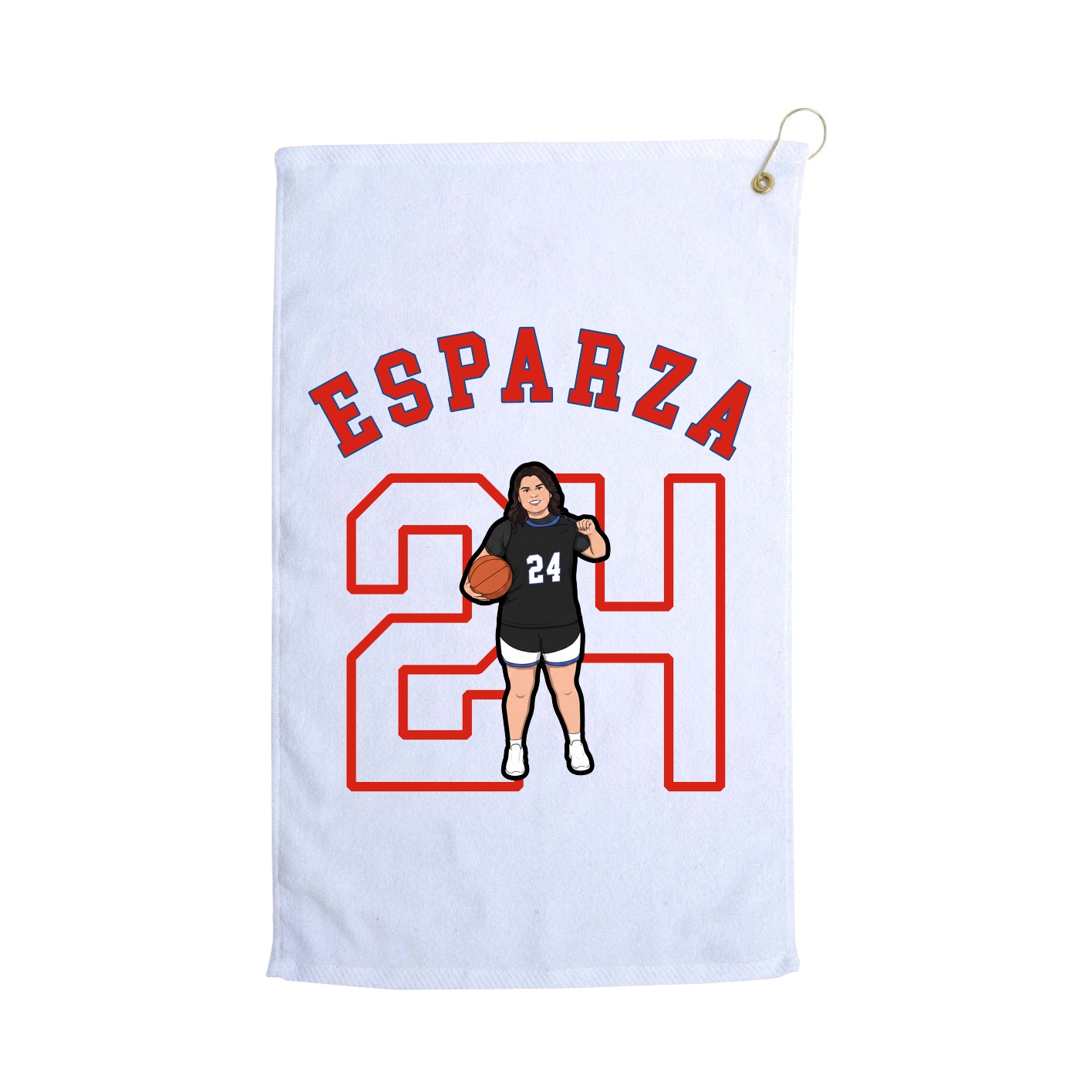 Golf Towel — Shirsey Arch in White