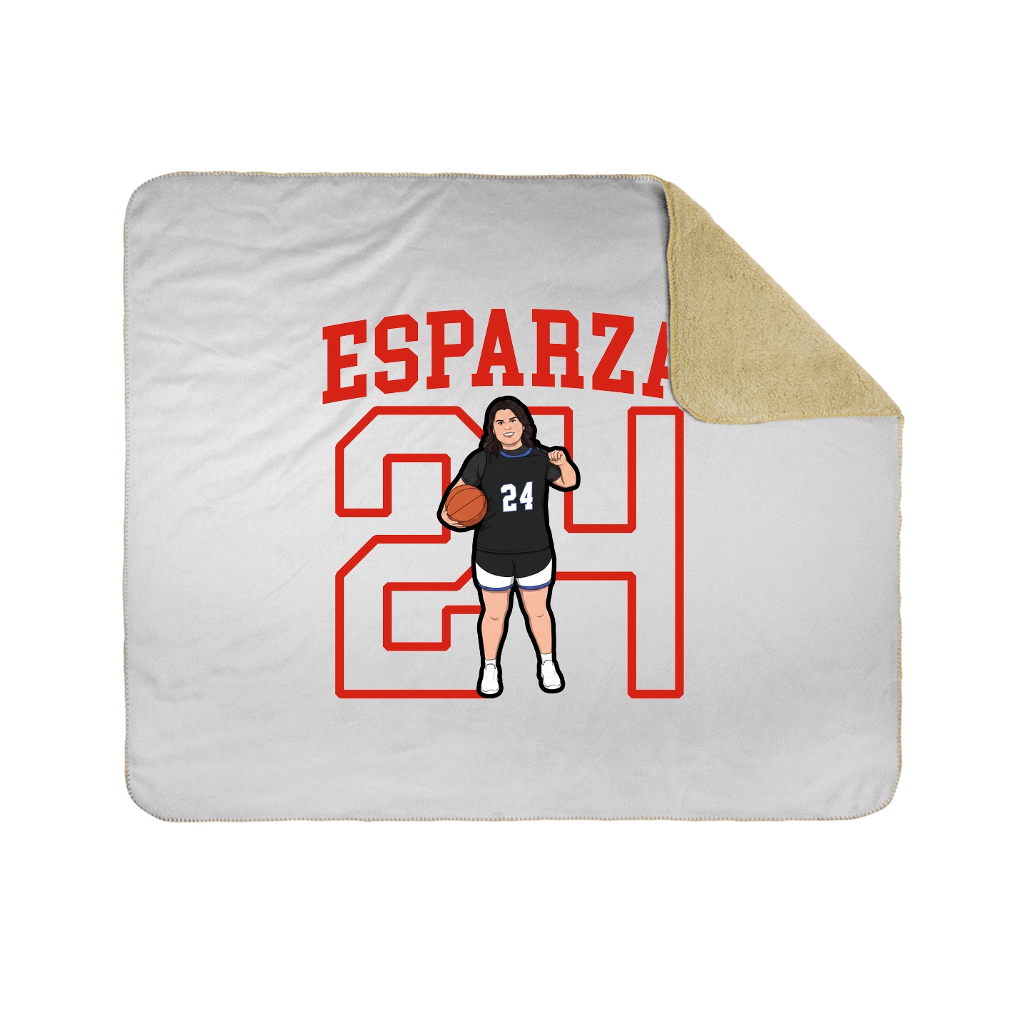Throw Blanket — Shirsey in White
