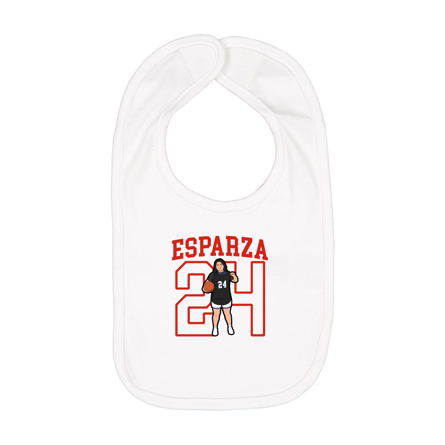 Infant Bib — Shirsey in White