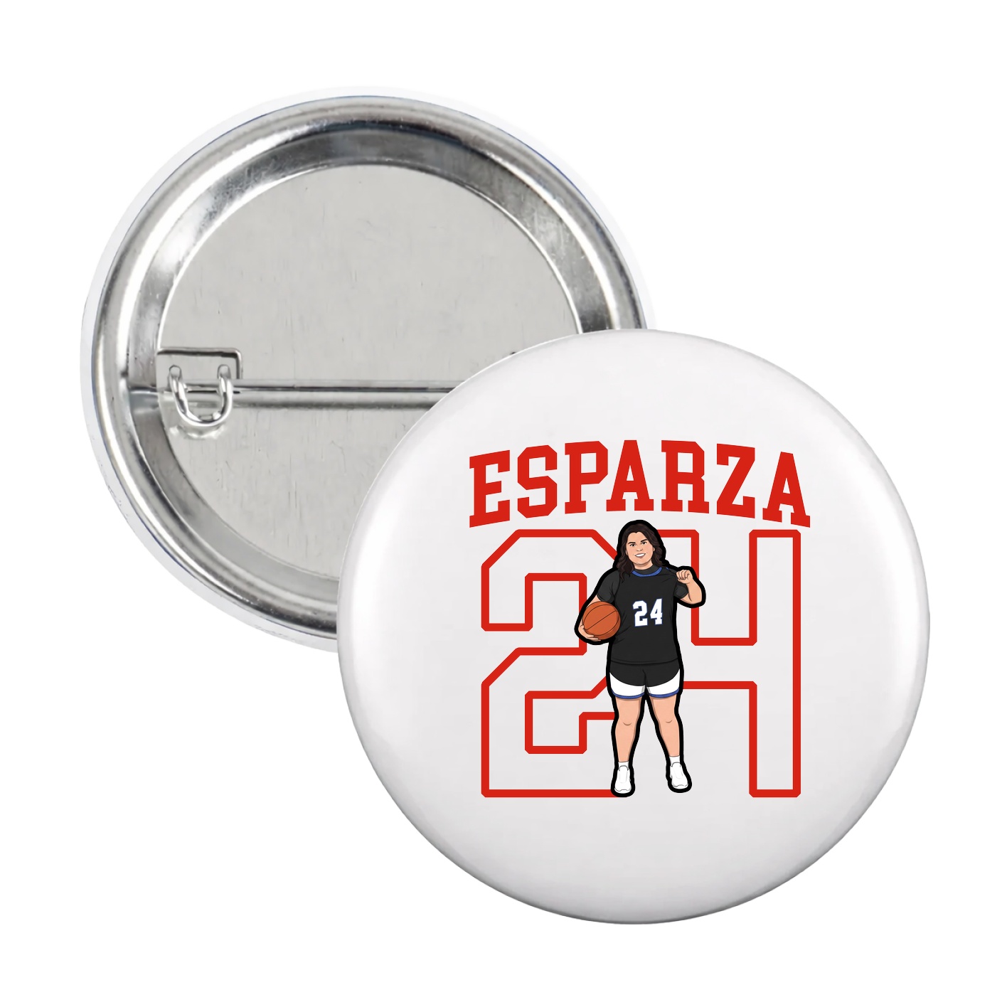 Game Day Button — Shirsey in White