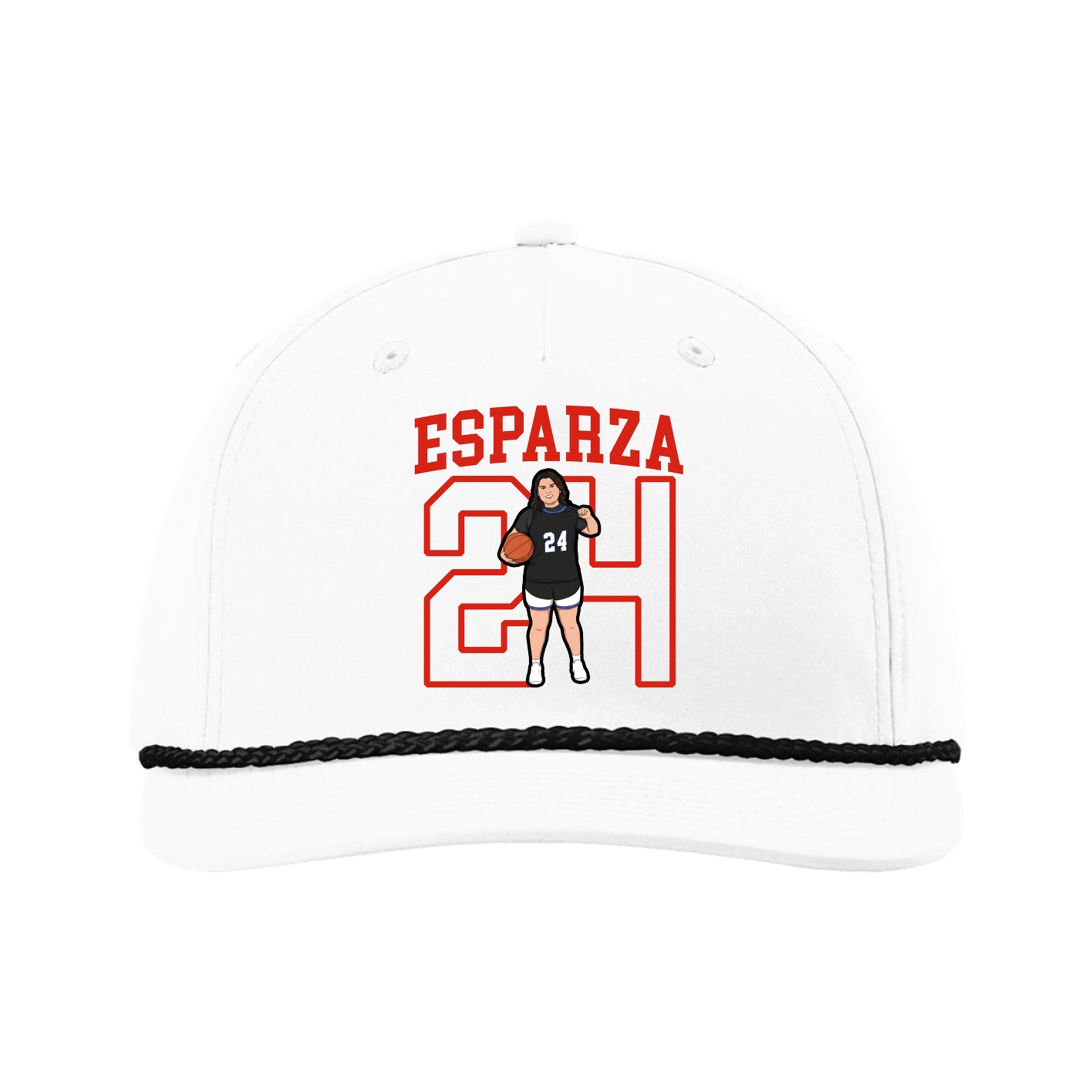 Five-Panel Classic Rope Cap — Shirsey in White