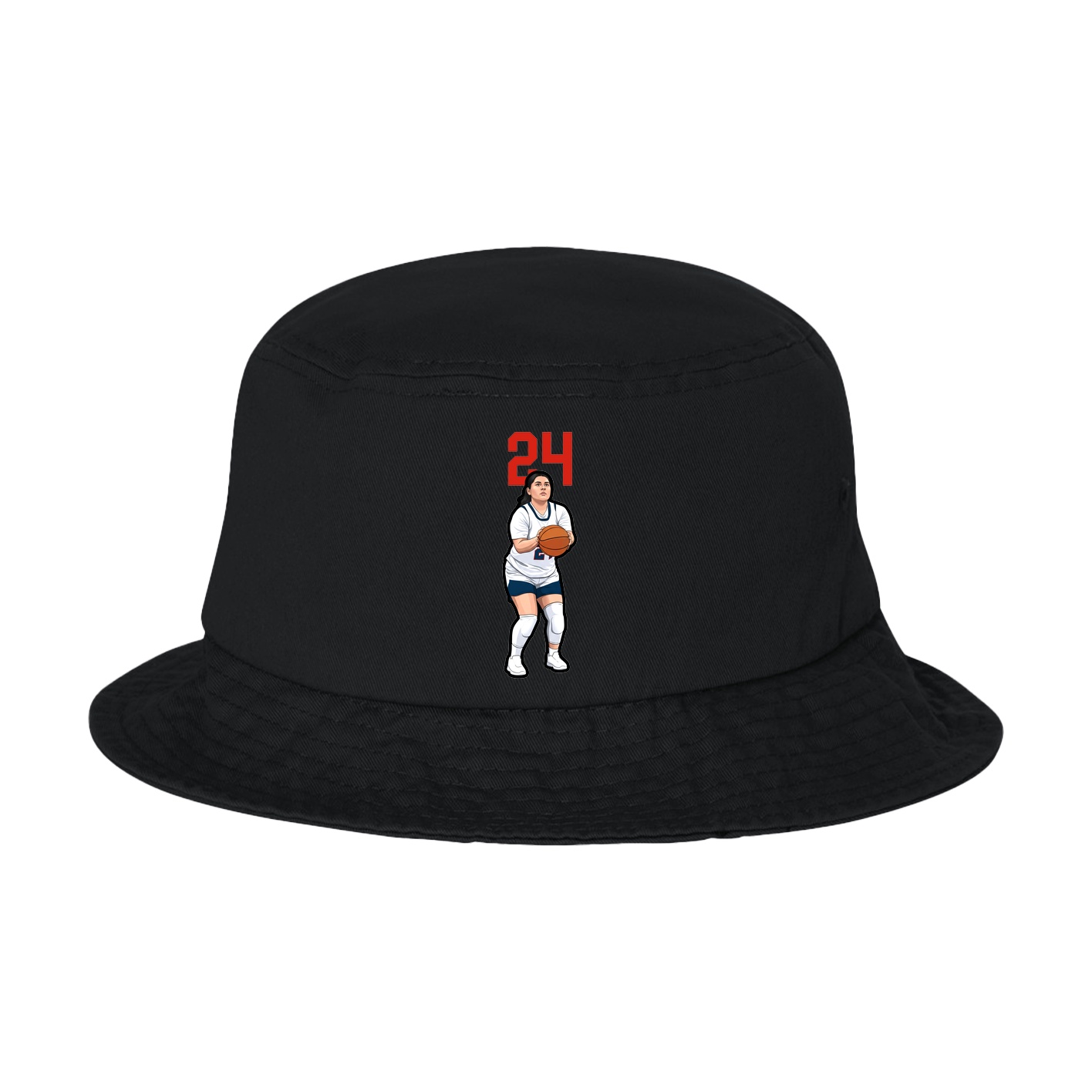 Bucket Cap — Number Top in Black