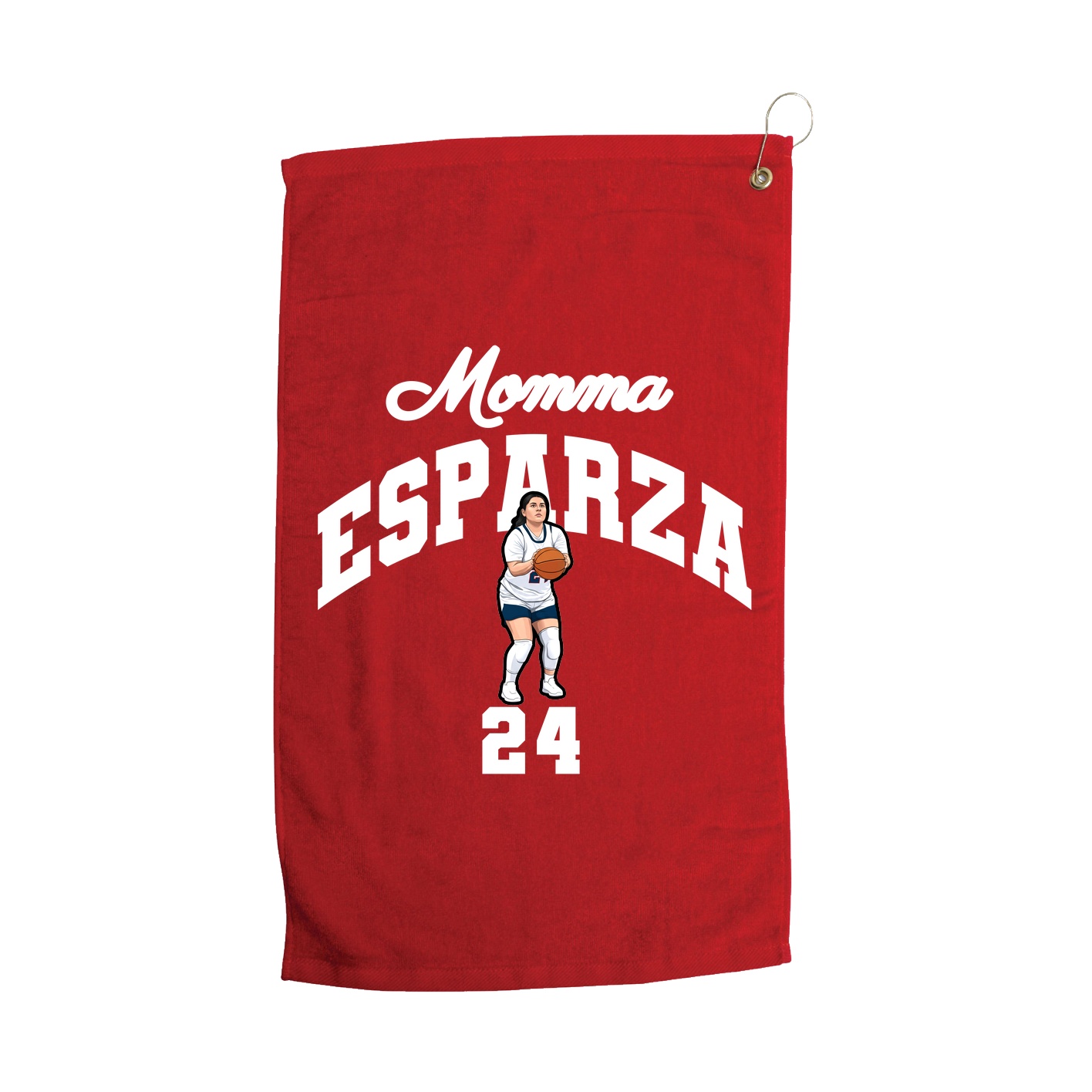 Golf Towel — Mothers Day Arch in Red