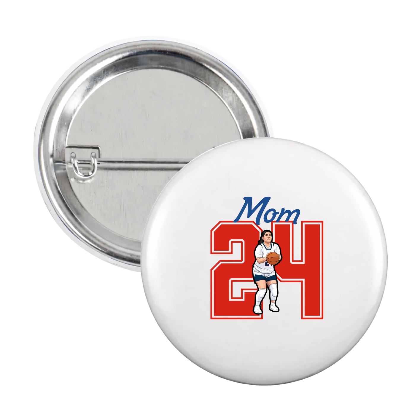 Game Day Button — Mothers Day Shirsey in White