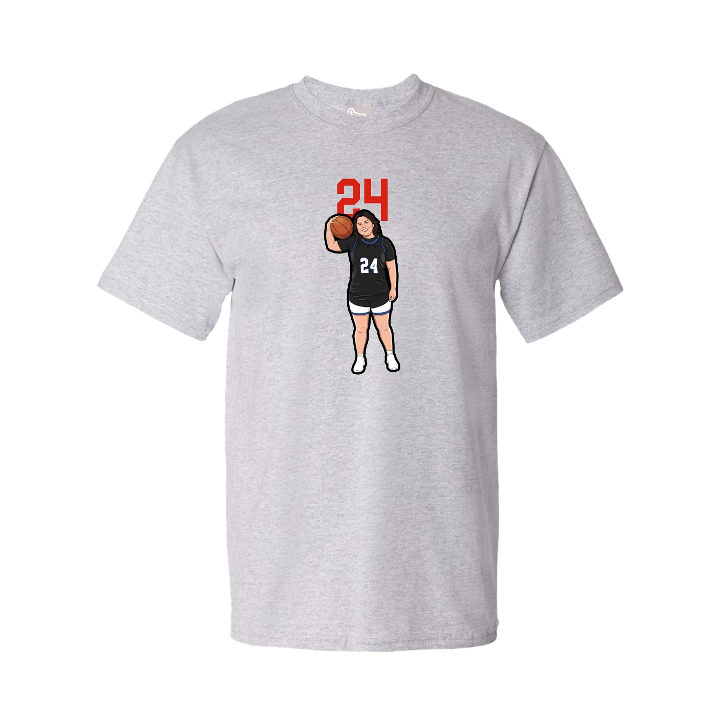 Tee — Number Top in Grey