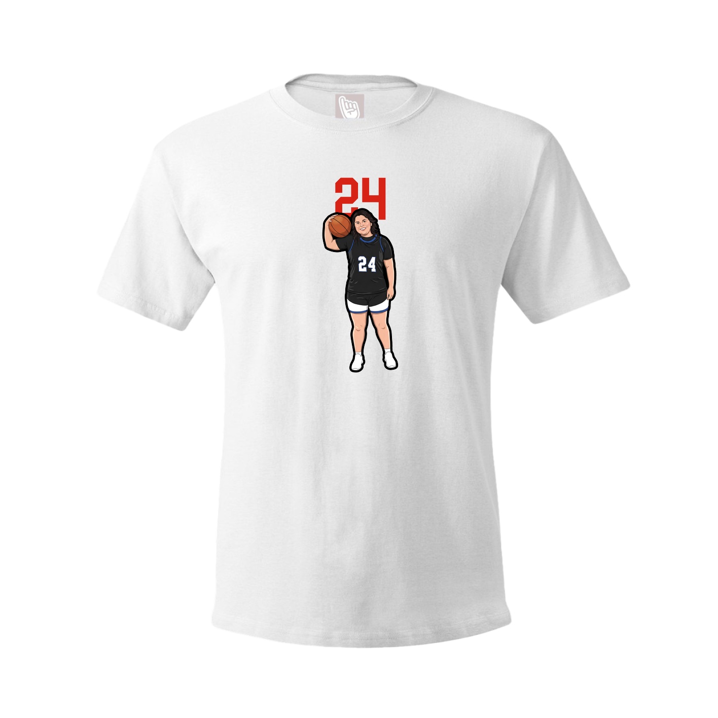 Tee — Number Top in White