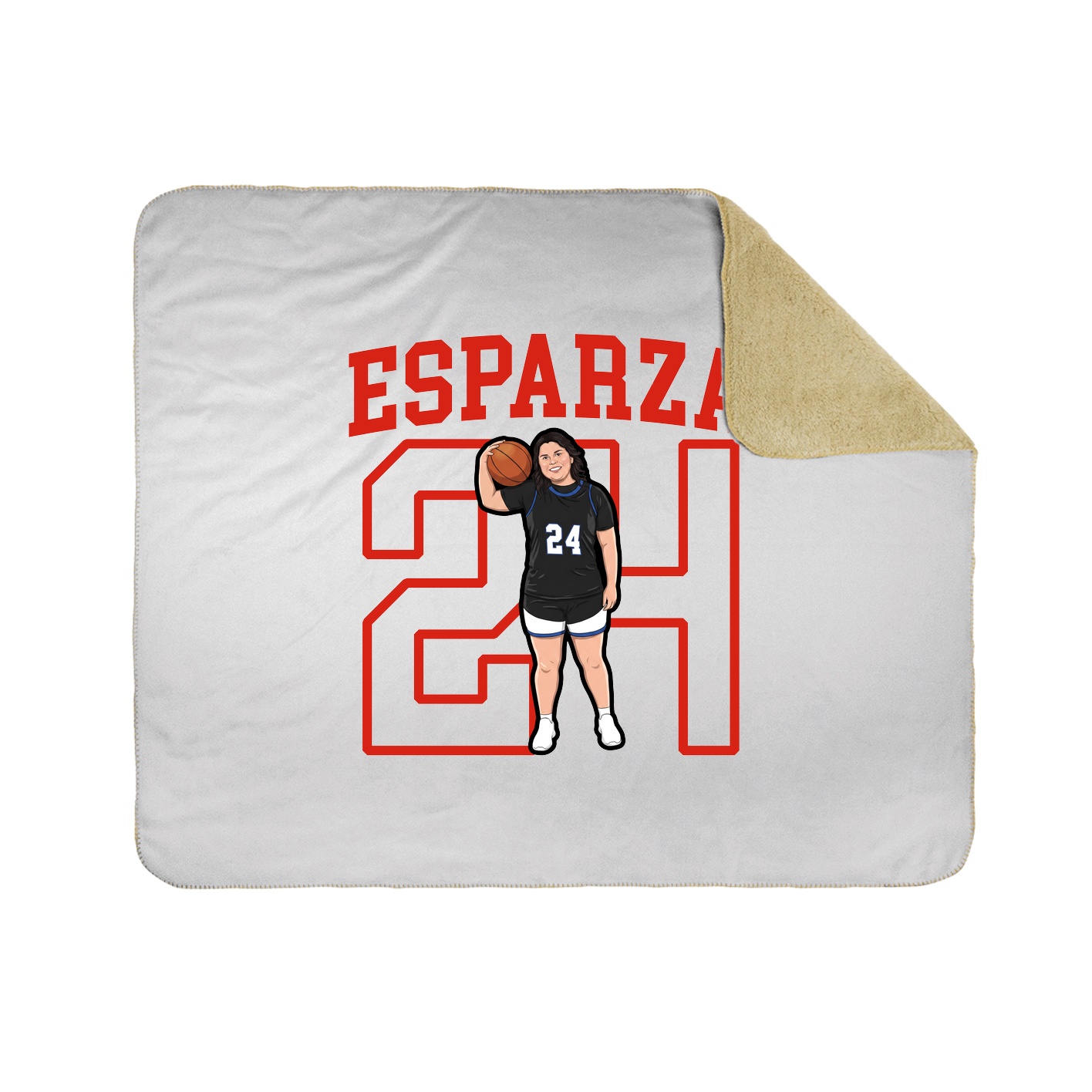 Throw Blanket — Shirsey in White