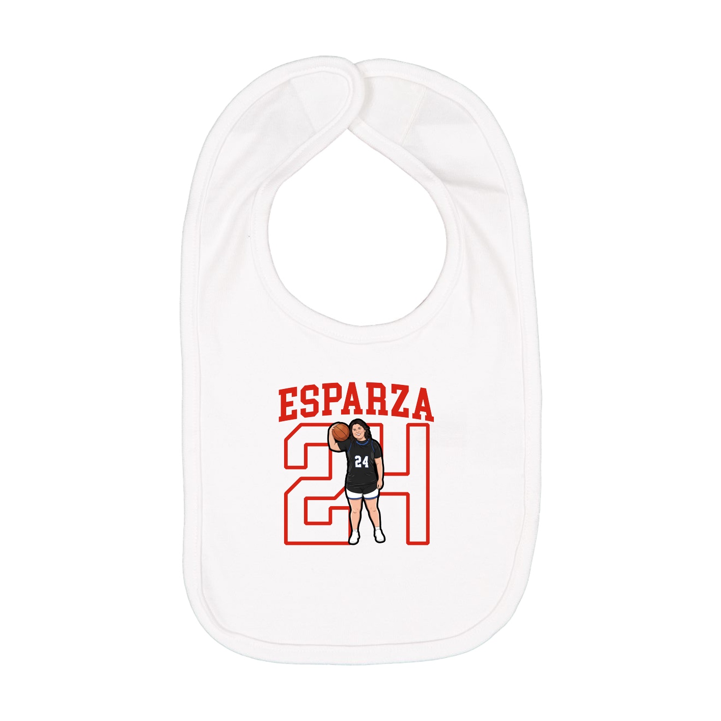 Infant Bib — Shirsey in White