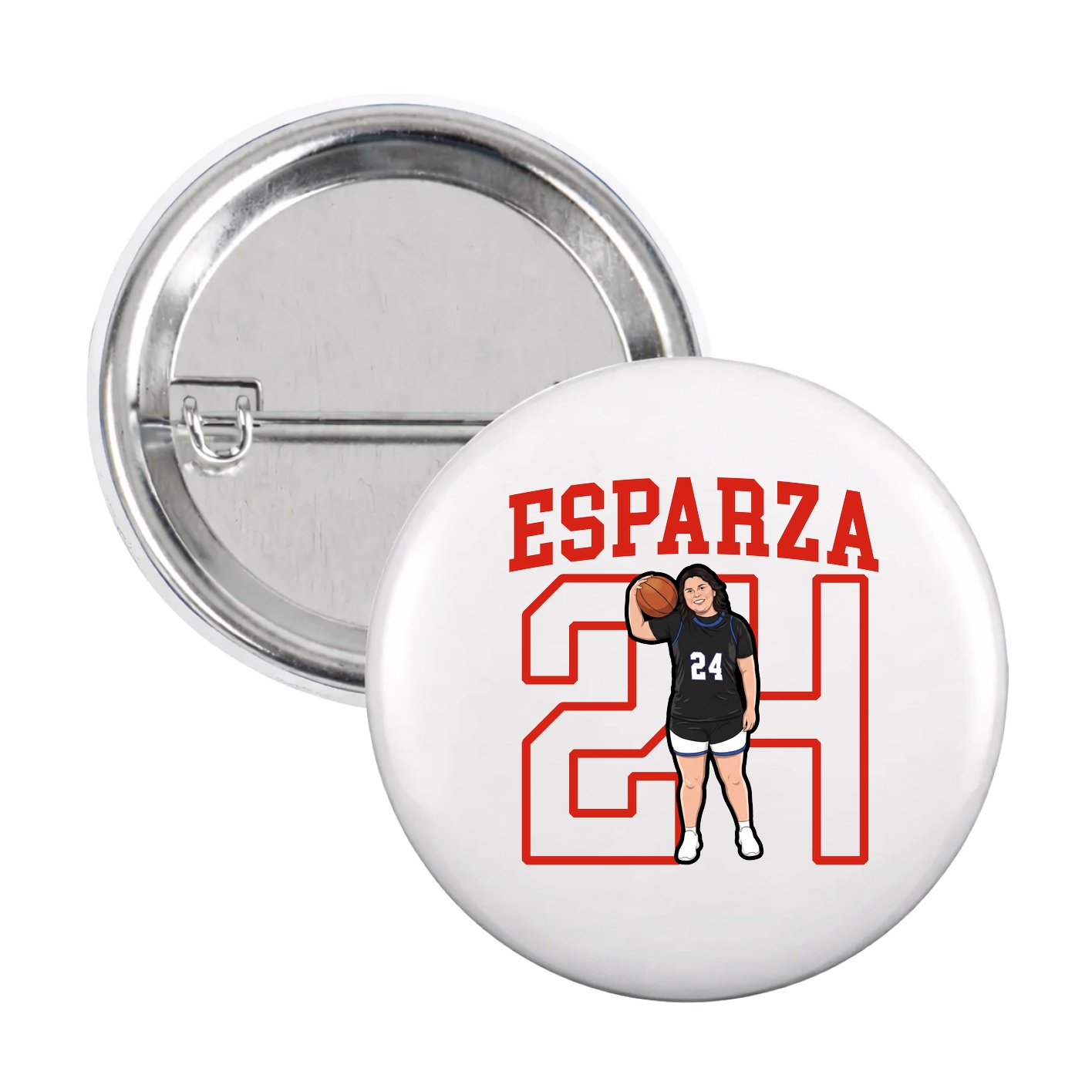 Game Day Button — Shirsey in White