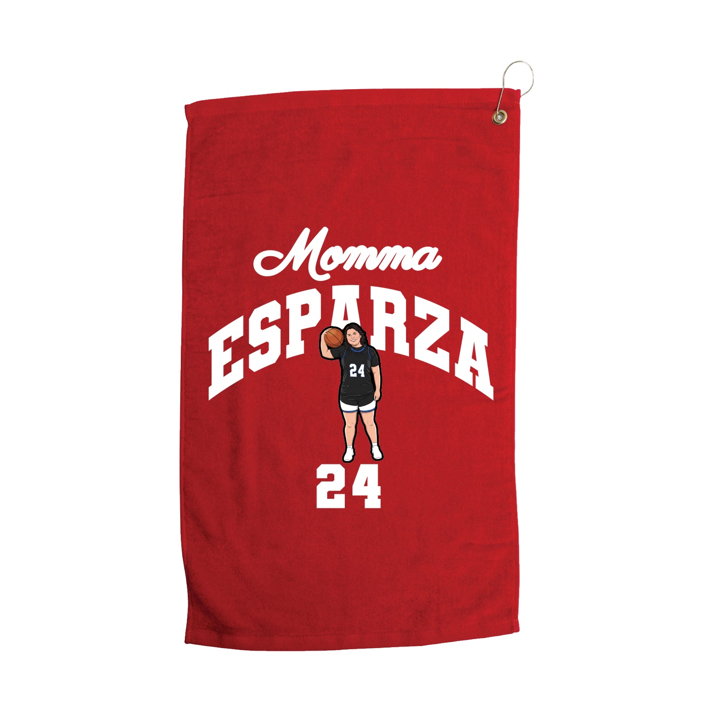 Golf Towel — Mothers Day Arch in Red