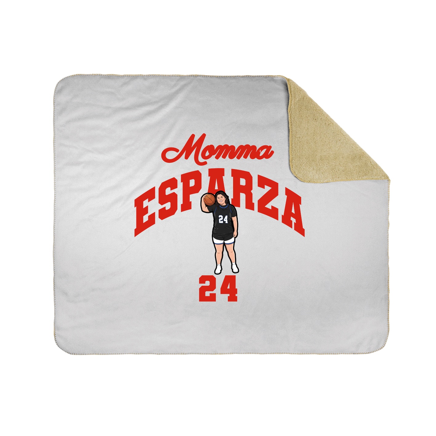 Throw Blanket — Mothers Day Arch in White