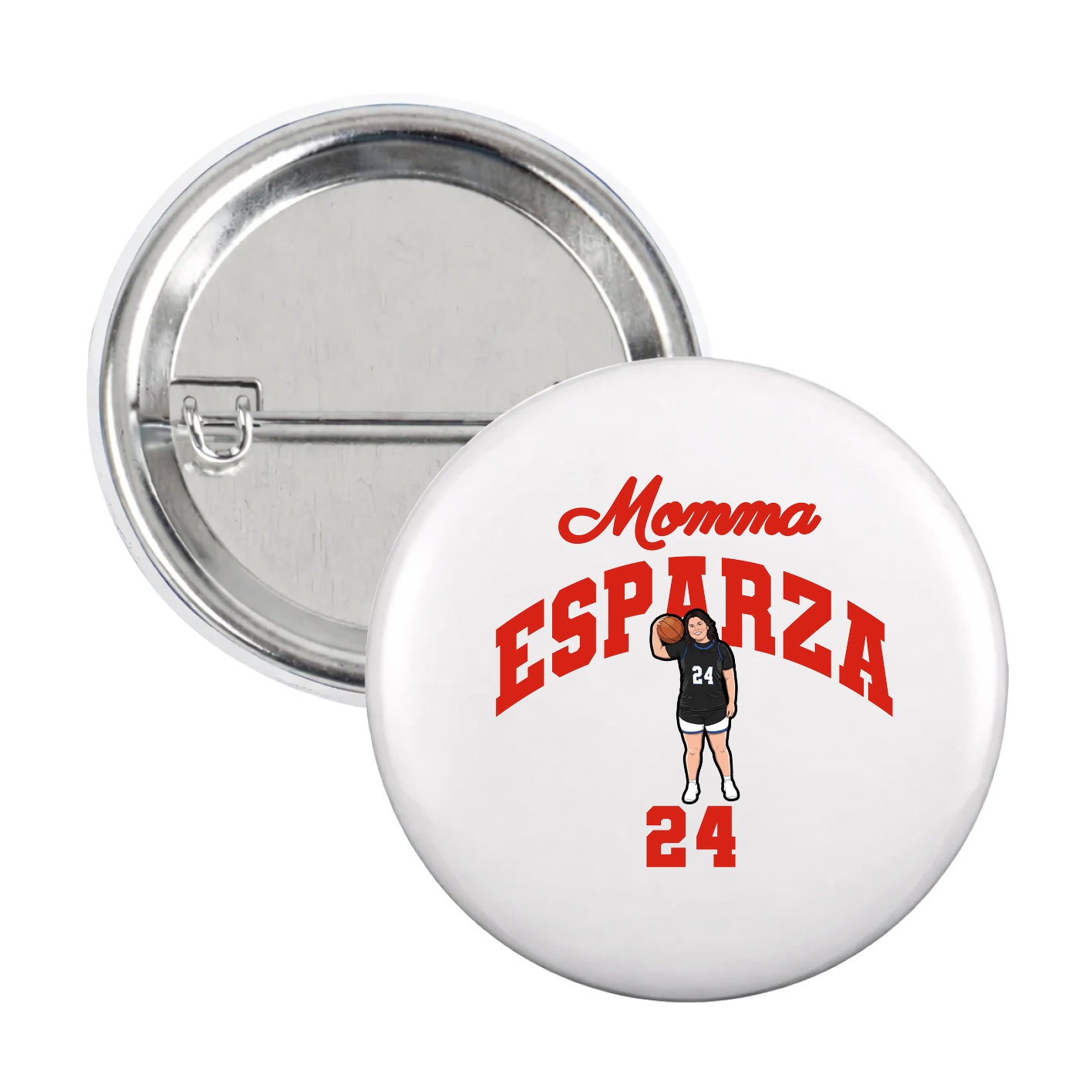 Game Day Button — Mothers Day Arch in White