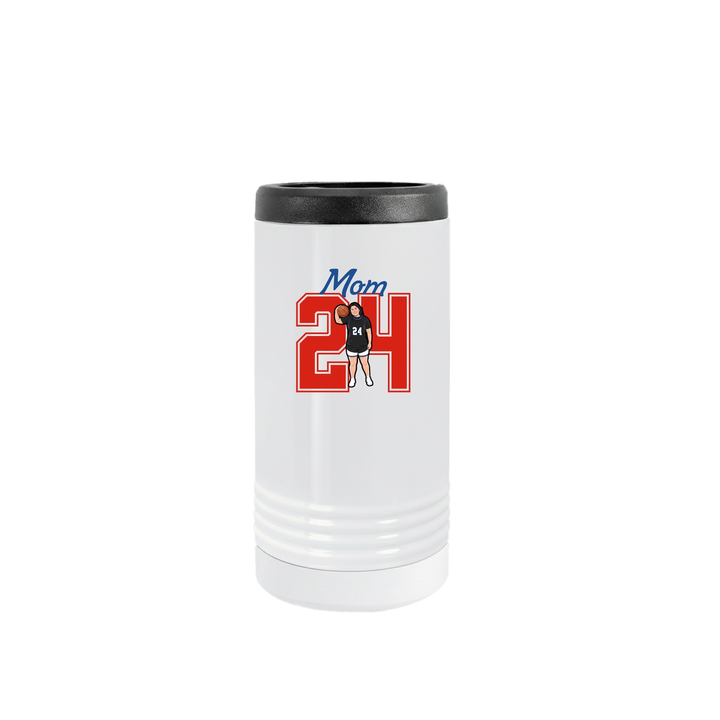 Slim Beverage Holder — Mothers Day Shirsey in White
