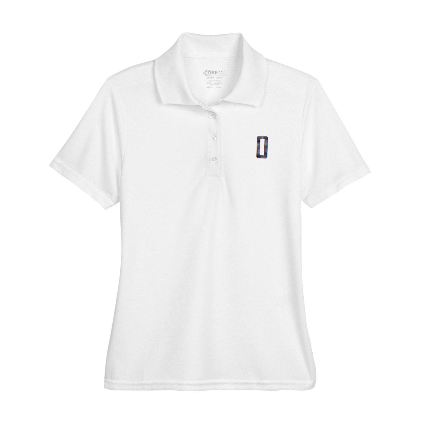 Womens Performance Polo — Front Shirsy in White