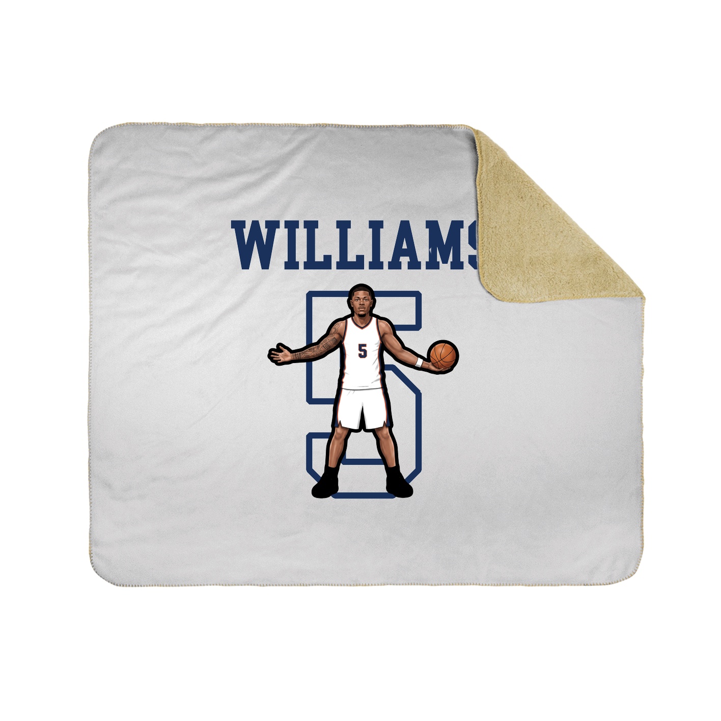Throw Blanket — Shirsey in White
